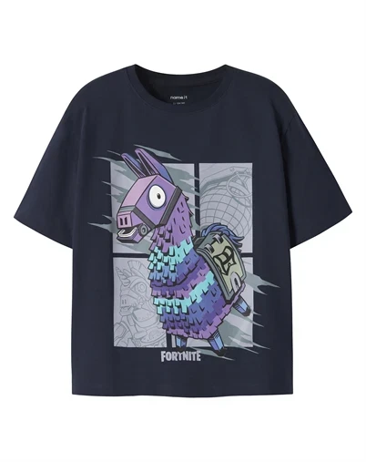 Name it - NKMAmos Fortnite T-shirt - Navy Blazer